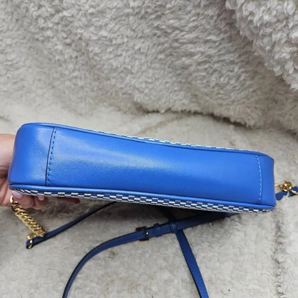 Michael Kors Blue Logo Jet Set‎ Crossbody Purse